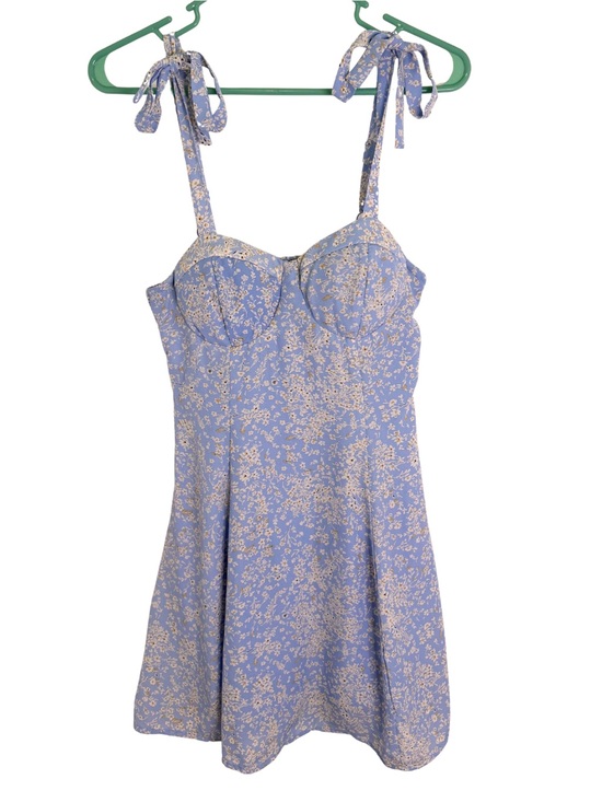 Lily Rose Dresses & Skirts - 3/$20 Lily Rose Blue Floral Spaghetti Strap Knee Length Dress